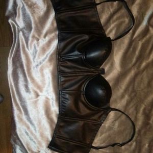 Bikers bra (leather)